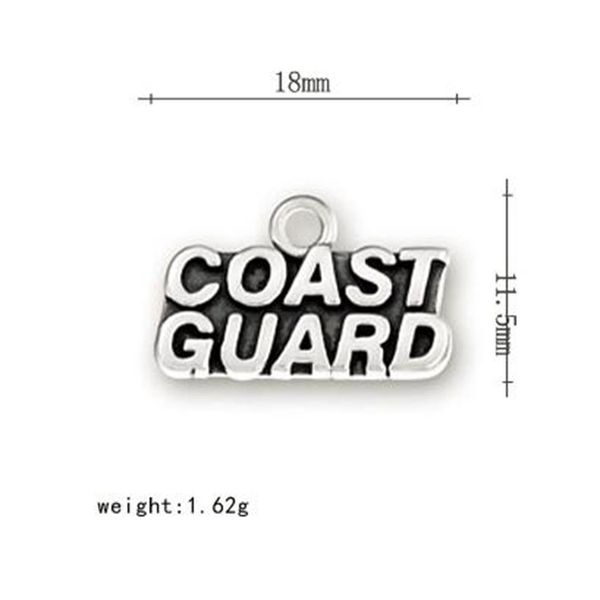 word coast guard charm diy charms jewelry for making other customized jewelry, Bronze;silver
word coast guard charm diy charms jewelry for making other customized jewelry, Bronze;silver