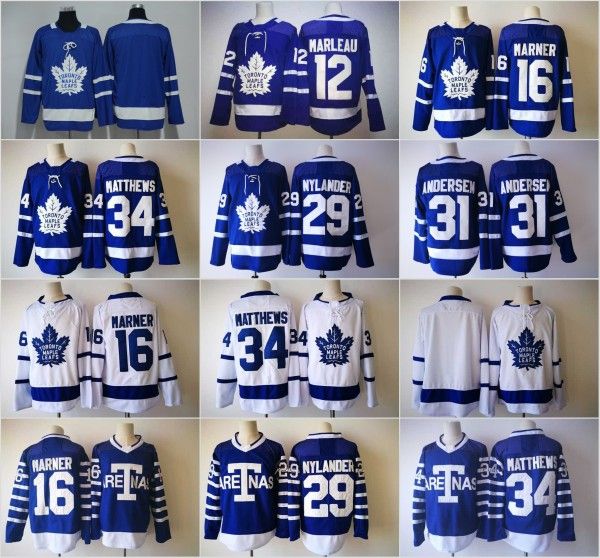 2018 2019 Toronto Maple Leafs 34 Auston Matthews 16 Mitchell Marner 29 William Nylander 12 Patrick Marleau 31 Andersen Arenas Hockey Jersey
2018 2019 Toronto Maple Leafs 34 Auston Matthews 16 Mitchell Marner 29 William Nylander 12 Patrick Marleau 31 Andersen Arenas Hockey Jersey
