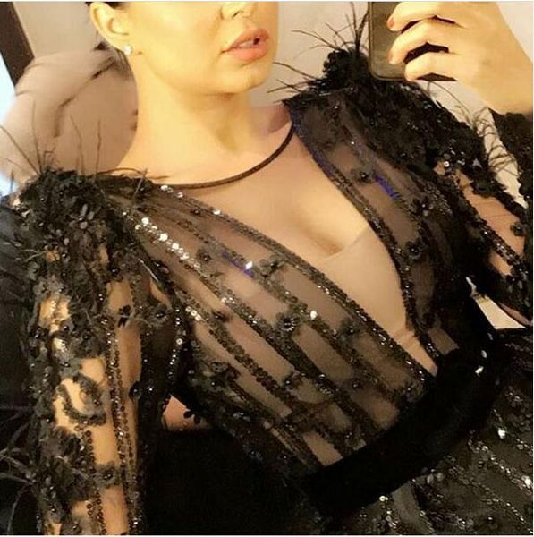 evening dress long dress black v-neck long sleeve ball gown tulle feather sequins prom dresses cocktail party dresses evening dresses, Red
evening dress long dress black v-neck long sleeve ball gown tulle feather sequins prom dresses cocktail party dresses evening dresses, Red