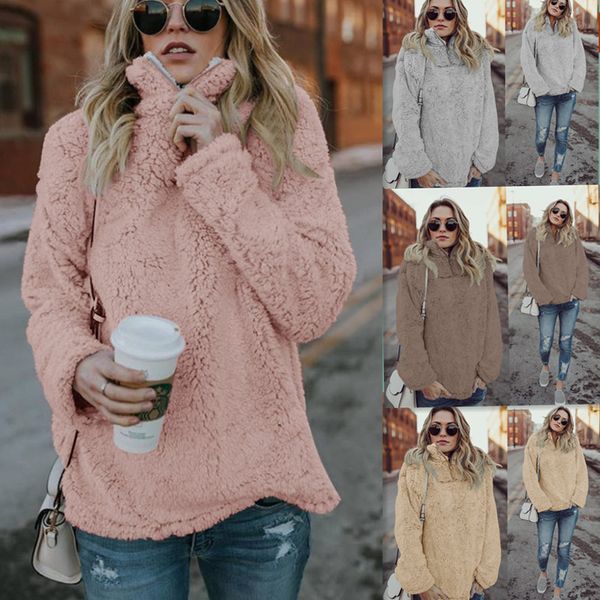 women hoodie fleece pullover zipper sherpa coat long sleeve stand collar plus size sweatshirts warmer soft blank for monogrammed, Black
women hoodie fleece pullover zipper sherpa coat long sleeve stand collar plus size sweatshirts warmer soft blank for monogrammed, Black