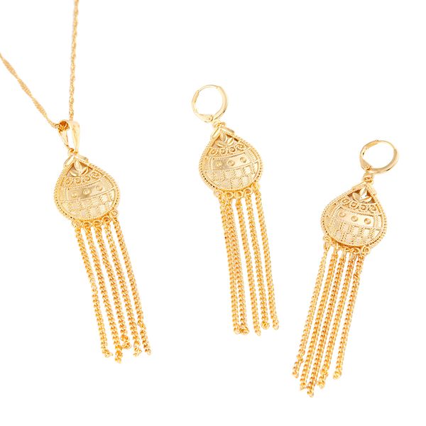 dubai gold color wedding tassel pendant earring set for ethiopian women party jewelry set, Silver
dubai gold color wedding tassel pendant earring set for ethiopian women party jewelry set, Silver