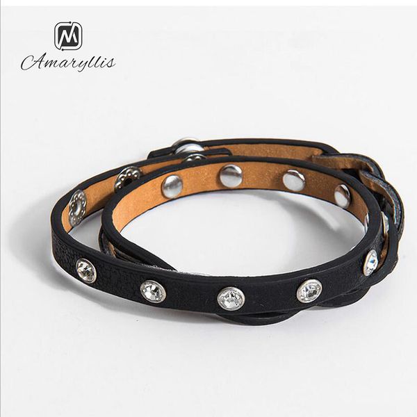 amaiyllis punk rivet rhinestone cuff bracelet rope bangle for women & men simple pu wristband braided bracelet bangle pulseras, White
amaiyllis punk rivet rhinestone cuff bracelet rope bangle for women & men simple pu wristband braided bracelet bangle pulseras, White
