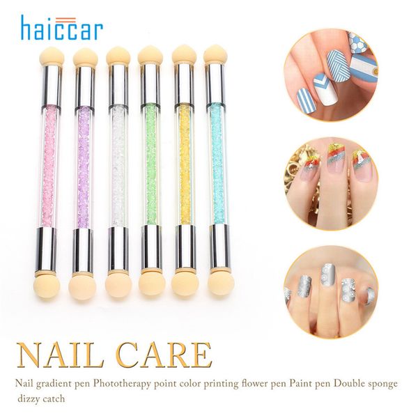 haicar 1set glitter powder picking dotting gradient pen brush + 6 sponge nail art tools pretty manicure brush, Yellow
haicar 1set glitter powder picking dotting gradient pen brush + 6 sponge nail art tools pretty manicure brush, Yellow