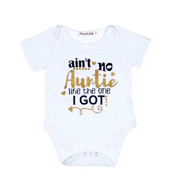 2017 newborn auntie like the one i got print white short sleeves baby bodysuits clothes baby infant clothing tiny cottons, Blue
2017 newborn auntie like the one i got print white short sleeves baby bodysuits clothes baby infant clothing tiny cottons, Blue