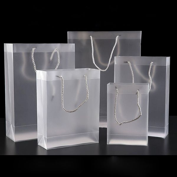 frosted transparent pvc bag with handle 7 size plastic bags for wedding favor party gift package
frosted transparent pvc bag with handle 7 size plastic bags for wedding favor party gift package