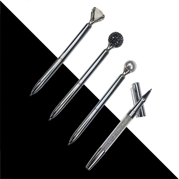 silver style crystal ballpoint pen fashion creative stylus pearl pen for writing stationery office & school ballpen black, Blue;orange
silver style crystal ballpoint pen fashion creative stylus pearl pen for writing stationery office & school ballpen black, Blue;orange