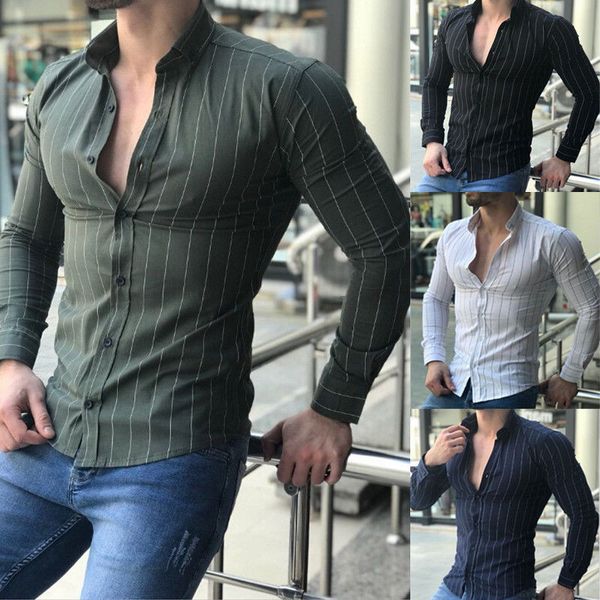 new stylish men's casual lapel plaid shirts male long sleeve slim fit business style cloth casual shirt, White;black
new stylish men's casual lapel plaid shirts male long sleeve slim fit business style cloth casual shirt, White;black