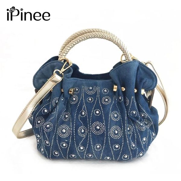 ipinee luxury women demin handbag women messenger bag female jeans shoulder bag women's rivet bags sac a main
ipinee luxury women demin handbag women messenger bag female jeans shoulder bag women's rivet bags sac a main