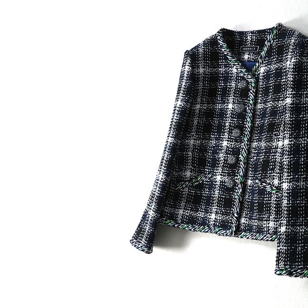 women fashion elegant plaid tweed jacket long sleeve cute beading button autumn spring jackets outerwear new 2018 v-neck, Black;brown
women fashion elegant plaid tweed jacket long sleeve cute beading button autumn spring jackets outerwear new 2018 v-neck, Black;brown