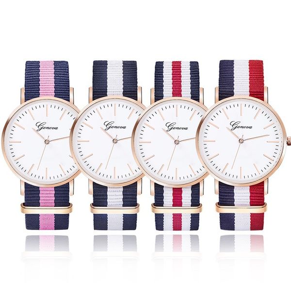 wholesale fashion men women geneva platimum nylon fabric watch sport thin wrist canvas quartz students lady dress watches, Slivery;brown
wholesale fashion men women geneva platimum nylon fabric watch sport thin wrist canvas quartz students lady dress watches, Slivery;brown