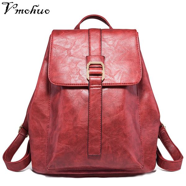 vmohuo korean style female leather backpack korean shoulder school bags for teenagers travel oil wax female knapsack back bag
vmohuo korean style female leather backpack korean shoulder school bags for teenagers travel oil wax female knapsack back bag