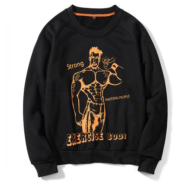 Autumn Winter Fleece Sweatshirts Men Black Fashion Body Strong Design Hoodies Spring Tops
Autumn Winter Fleece Sweatshirts Men Black Fashion Body Strong Design Hoodies Spring Tops