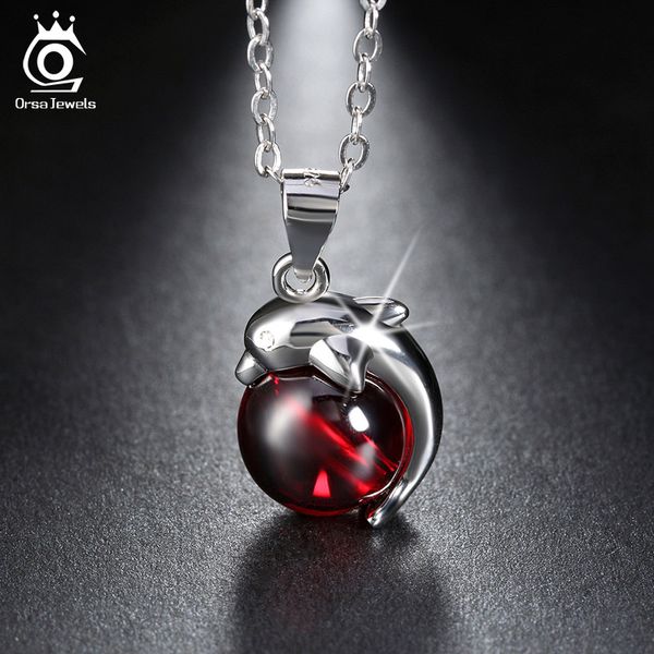 orsa jewels fashion 925 sterling silver red natrual stone dolphin pendant necklaces for women genuine silver jewelry gift sn02
orsa jewels fashion 925 sterling silver red natrual stone dolphin pendant necklaces for women genuine silver jewelry gift sn02