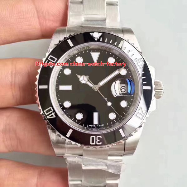 

2 Color Best N Factory V8 904L Steel Luxury 40mm 116610 116610LN 116610LV Ceramic Swiss ETA 3135 Movement Automatic Mens Watch Watches