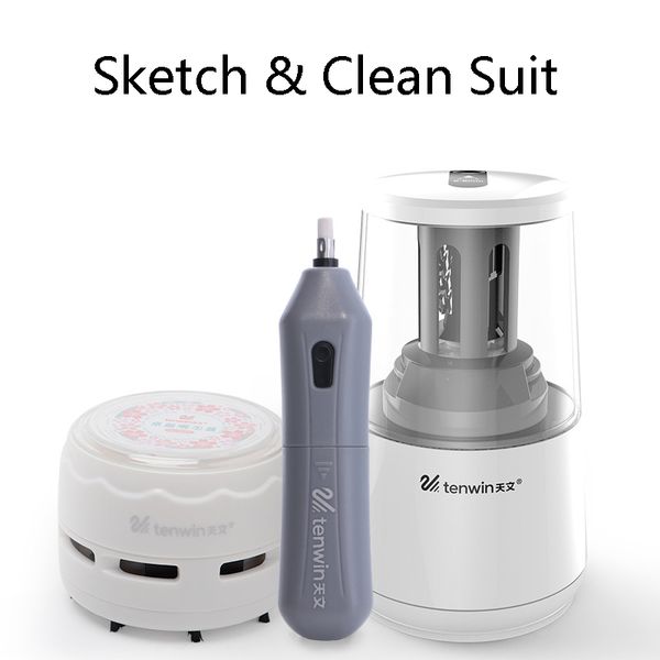 tenwin creative kawaii electric pencil sharpeners eraser vacuum cleaner set for kids cute stationery office school supplies
tenwin creative kawaii electric pencil sharpeners eraser vacuum cleaner set for kids cute stationery office school supplies