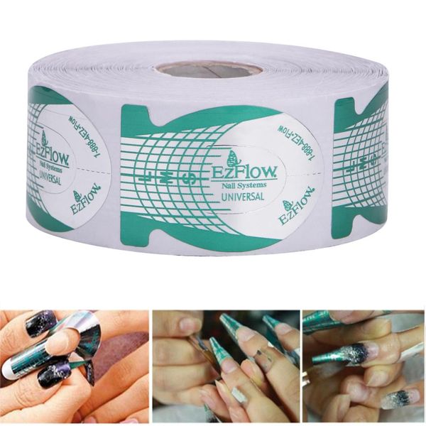 500pcs/roll nail art tips green extension form stickers gel polish acrylic crystal french fish shape building guide stencil, Black
500pcs/roll nail art tips green extension form stickers gel polish acrylic crystal french fish shape building guide stencil, Black