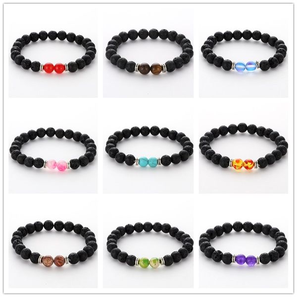 fashion 20styles 8mm natural black lava stone beads bracelet diy volcano rock essential oil diffuser bracelet for women men
fashion 20styles 8mm natural black lava stone beads bracelet diy volcano rock essential oil diffuser bracelet for women men