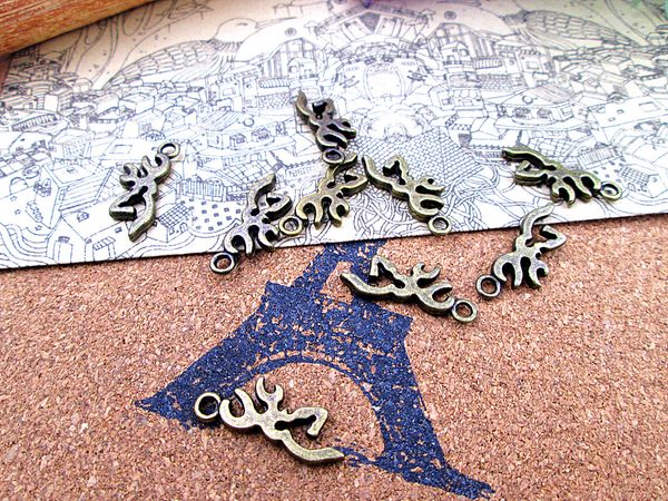 75pcs--22*9mm antaique bronze musical mini deer head silhouette charm deer antlers charms pendants, Bronze;silver
75pcs--22*9mm antaique bronze musical mini deer head silhouette charm deer antlers charms pendants, Bronze;silver