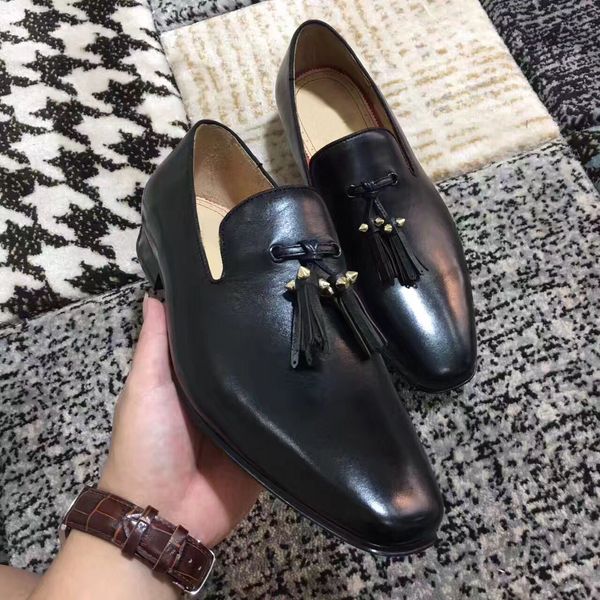 prefect bf gift -- dandelion tassel flat black leather red bottom loafers shoes slip on party dress wedding walking eu35-47
prefect bf gift -- dandelion tassel flat black leather red bottom loafers shoes slip on party dress wedding walking eu35-47