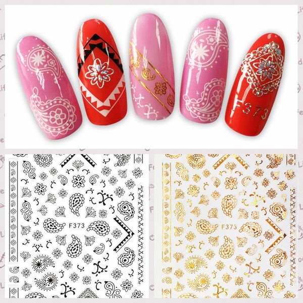 1 sheet 3d retro classical petal floral lace pattern self-adhesive nail art stickers diy f373# grade packing, Black
1 sheet 3d retro classical petal floral lace pattern self-adhesive nail art stickers diy f373# grade packing, Black
