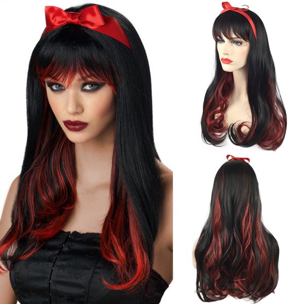 natural european and american wig halloween wig cosplay animation wig headset, Black
natural european and american wig halloween wig cosplay animation wig headset, Black