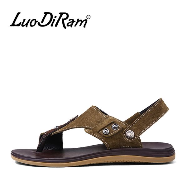 luodiram brand fashion cow leather sandals, 100% leather men sandals, summer beach sandals, Black
luodiram brand fashion cow leather sandals, 100% leather men sandals, summer beach sandals, Black