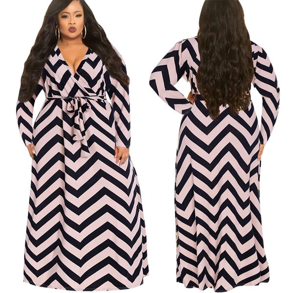 2018 new women plus size dresses big yard large size striped dress long sleeves european and american women's wear mujer vestidos falda, Red
2018 new women plus size dresses big yard large size striped dress long sleeves european and american women's wear mujer vestidos falda, Red