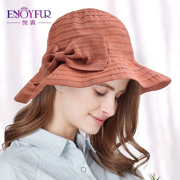 enjoyfur summer hats for women sun hat breathable and foldable outdoor bucket hat wide brim with bow-knot, Blue;gray
enjoyfur summer hats for women sun hat breathable and foldable outdoor bucket hat wide brim with bow-knot, Blue;gray