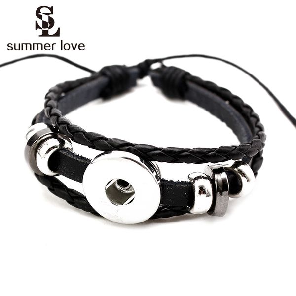10pcs/lot snap leather bracelet retro handmade braided leather snap button bracelets & bangles fit 18mm jewelry wholesale, Golden;silver
10pcs/lot snap leather bracelet retro handmade braided leather snap button bracelets & bangles fit 18mm jewelry wholesale, Golden;silver