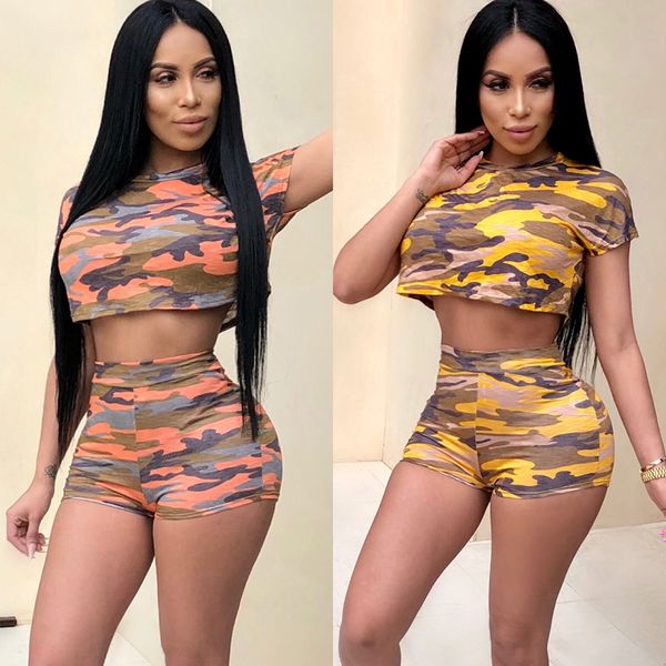 short camouflage two-color two-piece nightclub suit women's tracksuits women's short pants casual suits, Gray
short camouflage two-color two-piece nightclub suit women's tracksuits women's short pants casual suits, Gray