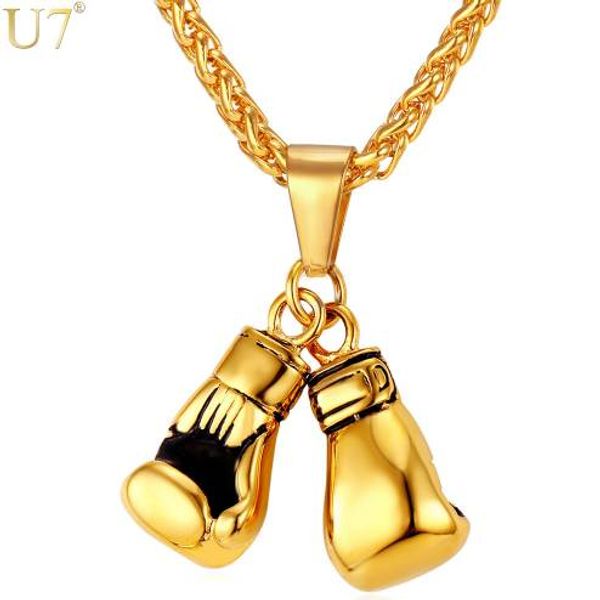 u7 men necklace gold color stainless steel chain pair boxing glove pendant charm fashion sport fitness jewelry dropshipping p856, Silver
u7 men necklace gold color stainless steel chain pair boxing glove pendant charm fashion sport fitness jewelry dropshipping p856, Silver