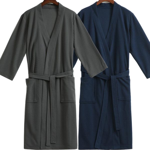 men waffle bath robe suck water elegant bathrobe male night dressing gown mens plus size kimono robes classic lounge sleepwear, Black;brown
men waffle bath robe suck water elegant bathrobe male night dressing gown mens plus size kimono robes classic lounge sleepwear, Black;brown