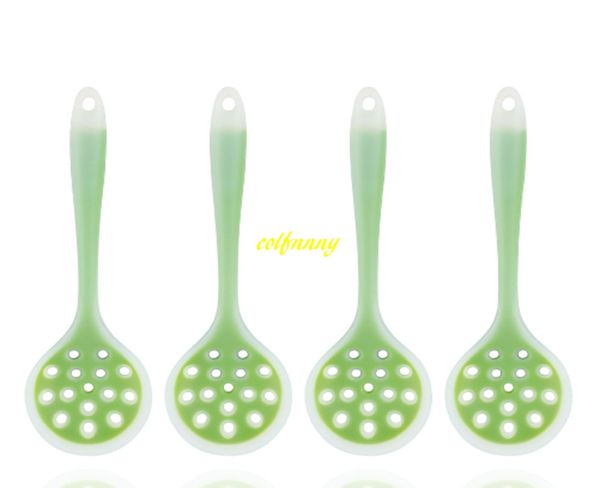 100pc/lot 28.5*9cm filter silicone spoon oil strainer long handle hanging cooking pot soup ladle kitchen tool
100pc/lot 28.5*9cm filter silicone spoon oil strainer long handle hanging cooking pot soup ladle kitchen tool