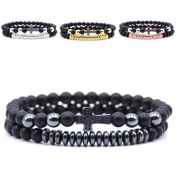 2pcs/set zircon bracelet set 6mm black matte cross bracelet elastic bangle women men jewelry support fba drop shipping h795f, Golden;silver
2pcs/set zircon bracelet set 6mm black matte cross bracelet elastic bangle women men jewelry support fba drop shipping h795f, Golden;silver