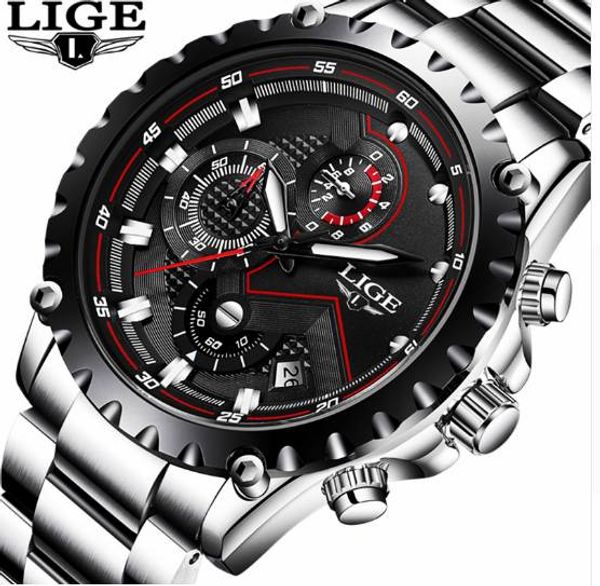 lige watch men fashion quartz clock mens watches full steel army military sport wrist watch relogio masculino, Slivery;brown
lige watch men fashion quartz clock mens watches full steel army military sport wrist watch relogio masculino, Slivery;brown