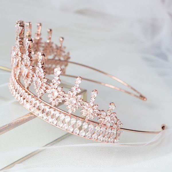 gorgeous rose gold crowns tiaras zircon crystals diadema coroa de noiva wedding hair accessories tiara nupcial, Silver
gorgeous rose gold crowns tiaras zircon crystals diadema coroa de noiva wedding hair accessories tiara nupcial, Silver