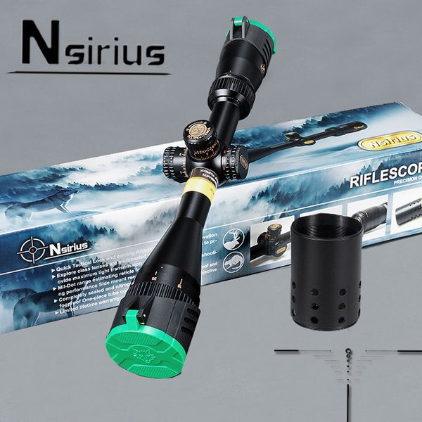 NSIRIUS Tactical 4.5-18X44 AO Riflescope Optical Sight Full Size Mil Dot Red Green llluminate Hunting Rifle Scope
NSIRIUS Tactical 4.5-18X44 AO Riflescope Optical Sight Full Size Mil Dot Red Green llluminate Hunting Rifle Scope