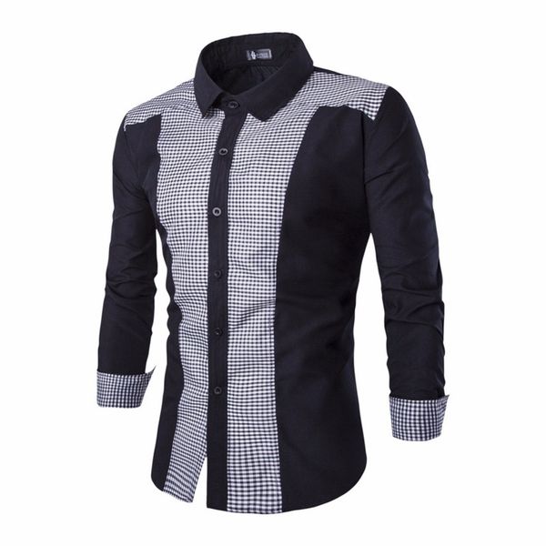 new autumn fashion brand men clothes slim fit men long sleeve shirt plaid cotton casual shirt social plus size -4xl, White;black
new autumn fashion brand men clothes slim fit men long sleeve shirt plaid cotton casual shirt social plus size -4xl, White;black