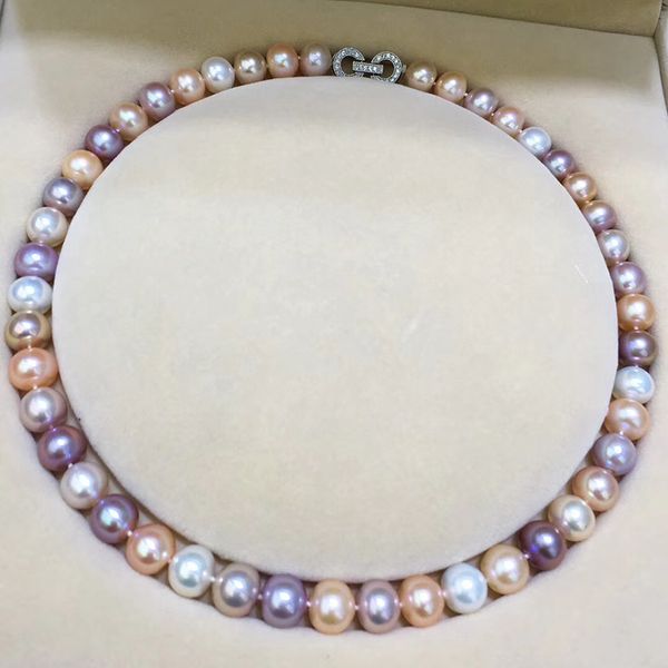 sinya new arrival very high luster and clean 10-11mm nearly round freshwater pearls strand necklace chokers for mum women ladies, Silver
sinya new arrival very high luster and clean 10-11mm nearly round freshwater pearls strand necklace chokers for mum women ladies, Silver