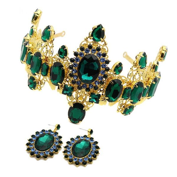 vintage classic prom luxury hair jewelry baroque large green rhinestone crystal bridal tiara pageant wedding queen crown diadem, Slivery;golden
vintage classic prom luxury hair jewelry baroque large green rhinestone crystal bridal tiara pageant wedding queen crown diadem, Slivery;golden