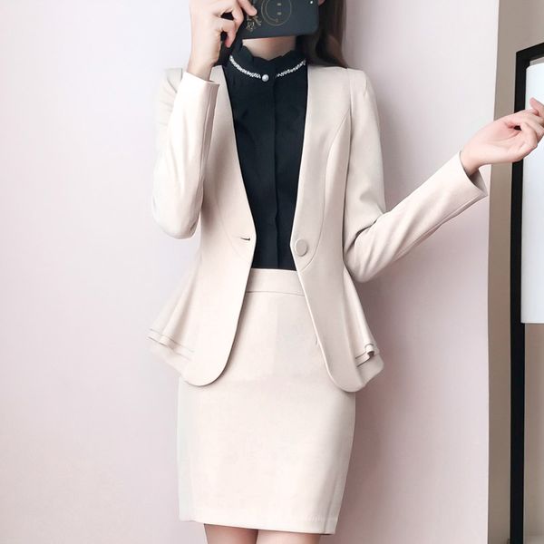 new autumn office business suit women's suit blazer coat + short skirt two pieces student girls leisure skirt, White;black
new autumn office business suit women's suit blazer coat + short skirt two pieces student girls leisure skirt, White;black