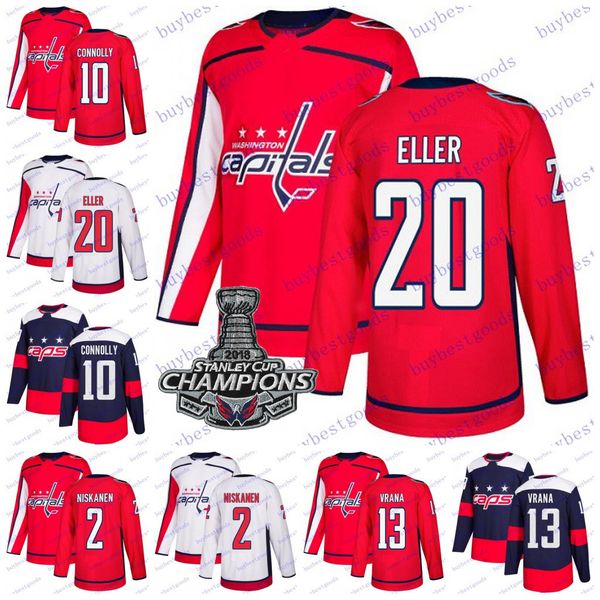 2019 stanley cup champions washington capitals 13 jakub vrana 20 lars eller 10 brett connolly 2 matt niskanen hockey jersey men women youth, Black;red
2019 stanley cup champions washington capitals 13 jakub vrana 20 lars eller 10 brett connolly 2 matt niskanen hockey jersey men women youth, Black;red