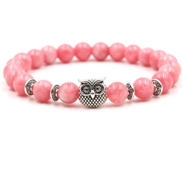 new pink rose quartz bracelets owl lion leopard buddha bracelets elastic natural stone bangles for gift, Black
new pink rose quartz bracelets owl lion leopard buddha bracelets elastic natural stone bangles for gift, Black