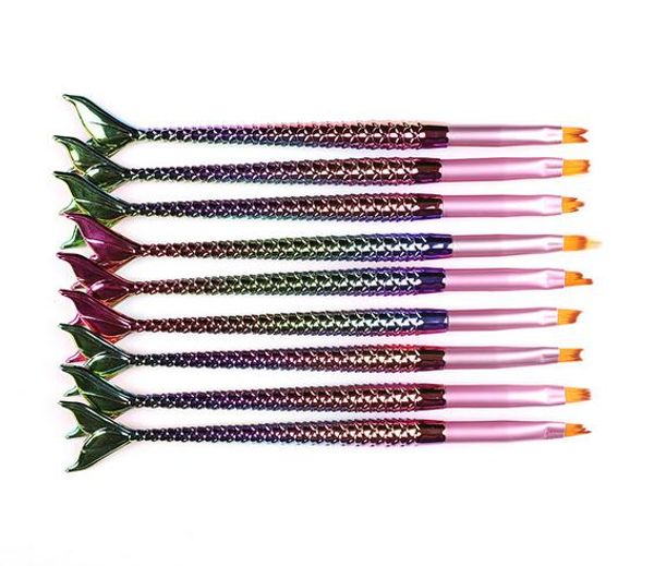 new beauty 9 style mermaid honeycomb handle nail art acrylic uv gel extension brush flower design drawing painting pen set, Silver
new beauty 9 style mermaid honeycomb handle nail art acrylic uv gel extension brush flower design drawing painting pen set, Silver
