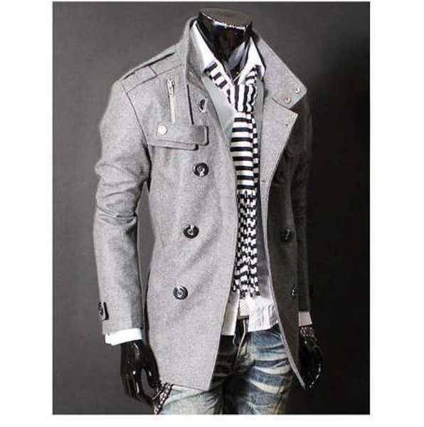 aowofs brand 2018 new men's fashion personality windbreaker double breasted long men's fashion business jacket, Tan;black
aowofs brand 2018 new men's fashion personality windbreaker double breasted long men's fashion business jacket, Tan;black