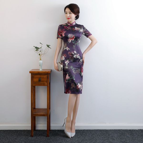 new arrival classic floral printed slim qipao chinese vintage cheongsam short sleeve novelty short dress size l xl xxl 3xl 4xl, Red
new arrival classic floral printed slim qipao chinese vintage cheongsam short sleeve novelty short dress size l xl xxl 3xl 4xl, Red
