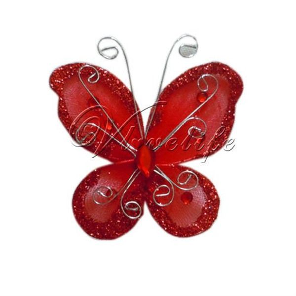 wholesale-red 100 of 3"(7.62cm) nylon glitter artificial butterfly rhinestone wedding favor
wholesale-red 100 of 3"(7.62cm) nylon glitter artificial butterfly rhinestone wedding favor