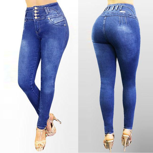 made of materials women high waisted skinny denim jeans stretch slim pants calf length jeans drop shipping, Blue
made of materials women high waisted skinny denim jeans stretch slim pants calf length jeans drop shipping, Blue