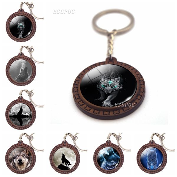 wolf wooden keychain gothic wolf glass cabochon pendant wooden key chain fashion jewelry christmas gift for men women, Silver
wolf wooden keychain gothic wolf glass cabochon pendant wooden key chain fashion jewelry christmas gift for men women, Silver