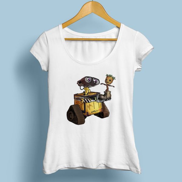 симпатичные WALL - E робот с Грут baby смешные футболки femme JOLLYPEACH новый белый повседнев
симпатичные WALL - E робот с Грут baby смешные футболки femme JOLLYPEACH новый белый повседнев